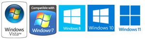 Software läuft problemlos unter Windows 7, Windows 8 und Windows 10